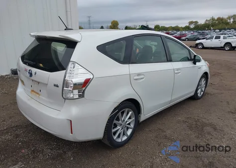 2013 Toyota Prius V Five from USA, damaged, VIN JTDZN3EU8D3216950